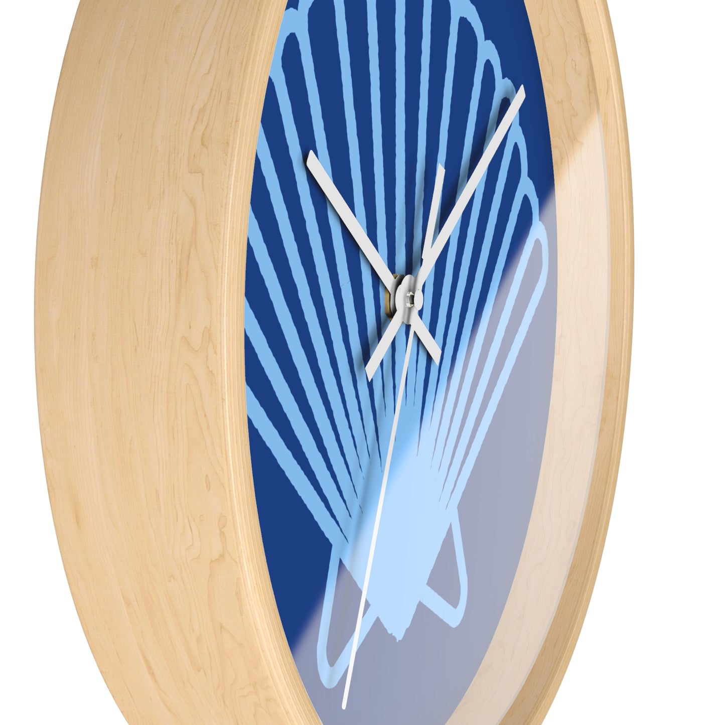 Shell Wall Clock — Coastal Seashell Decorative Wall Clock