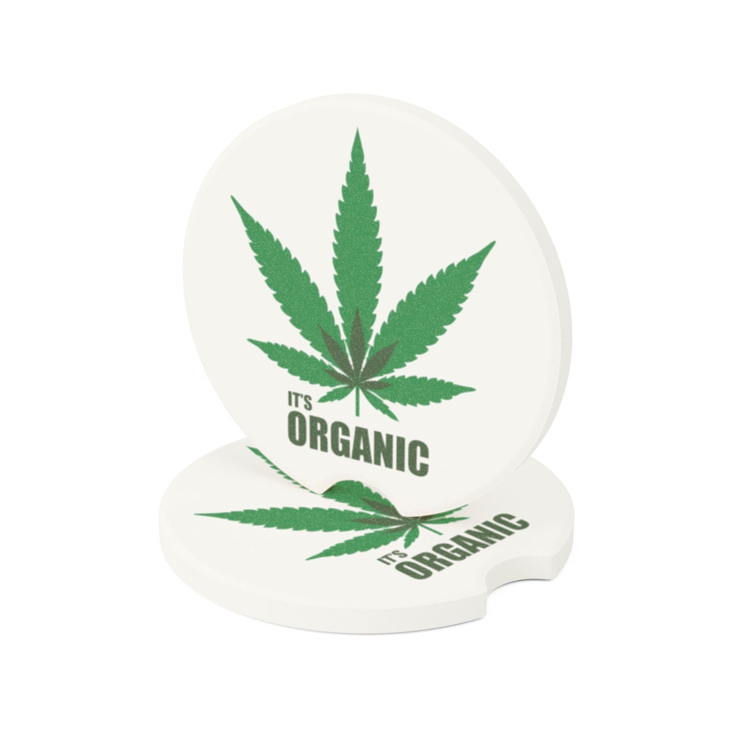 Its organic Soapstone Car Coaster
