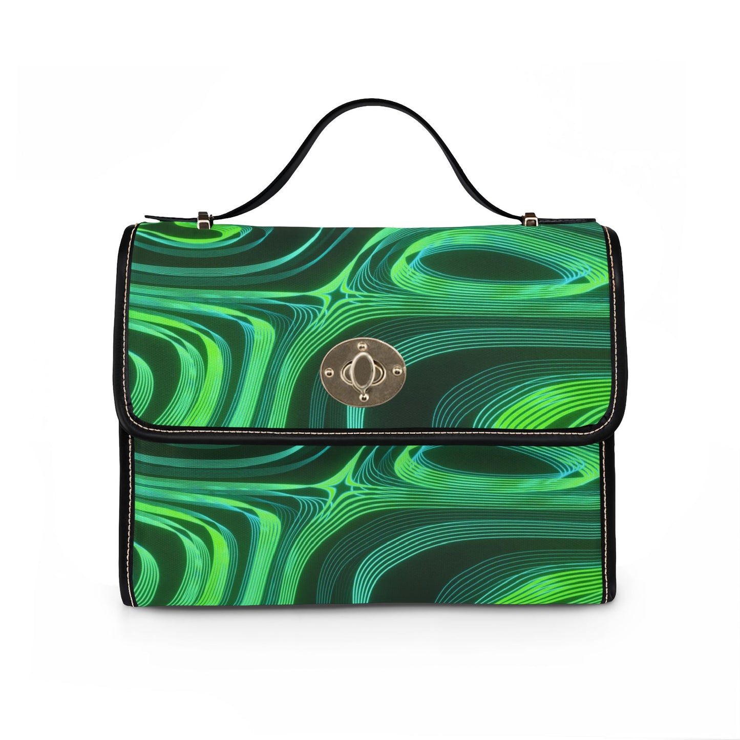Green Electric Waterproof Canvas Bag
