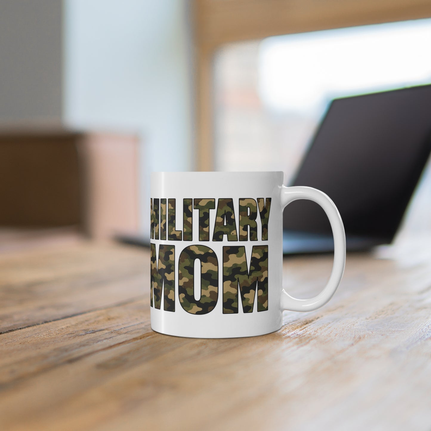 Military Mom Mug — 11oz Ceramic Coffee Cup