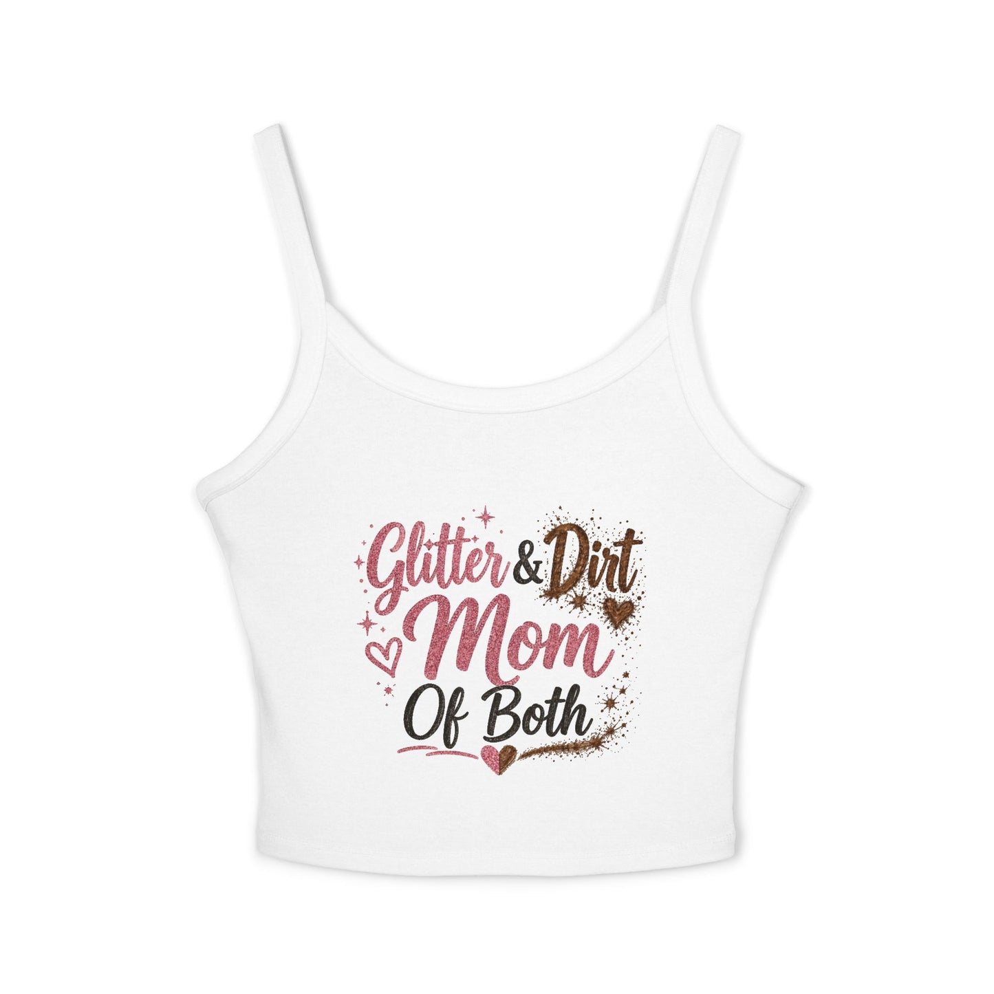 Glitter and Dirt Mom of Both Tank Top | Mom Life Graphic
