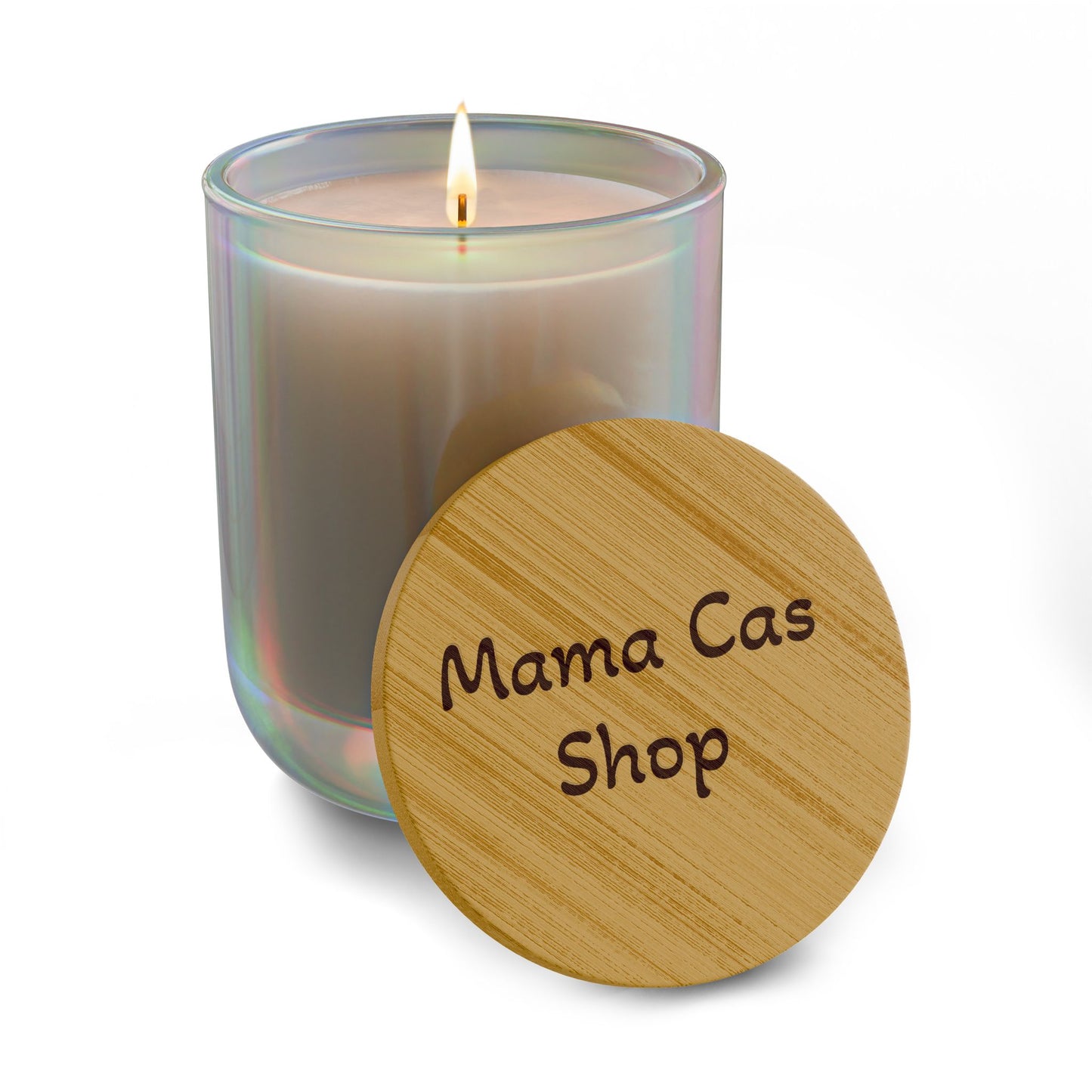 Engraved 14oz Scented Soy Candle — Bamboo Lid Aromatherapy Candle (Custom Engraving)