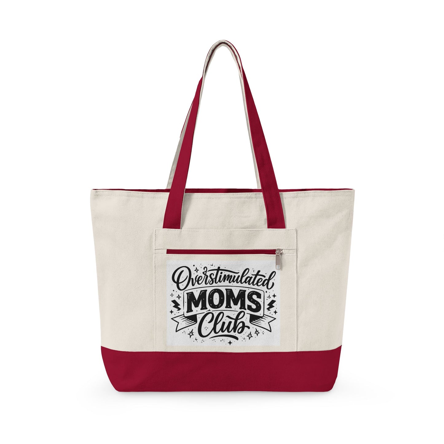 Overstimulated Moms Club Canvas Tote Bag